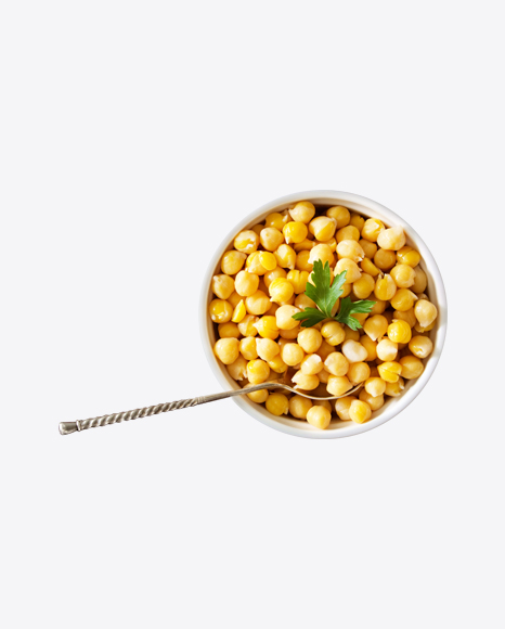 Chickpea in Ceramic Bowl w/ Spoon