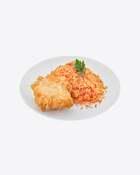 Rice w/ Fried Chicken Piece