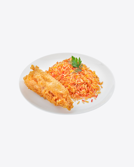 Rice w/ Fried Chicken Piece