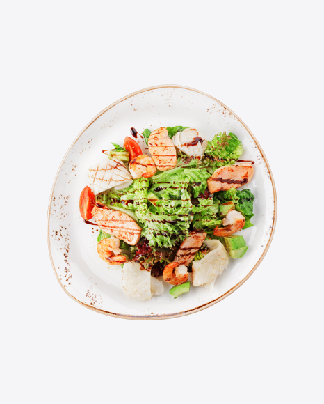 Salad w/ Shrimps & Chicken