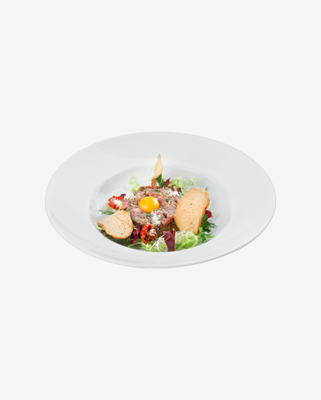 Tartare w/ Salad & Croutons