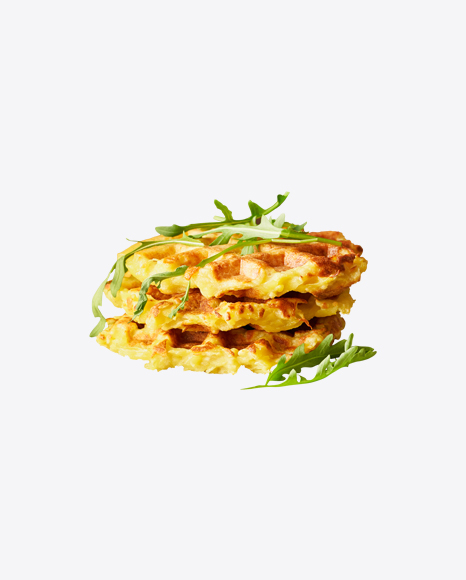 Potato Waffles w/ Arugula PNG