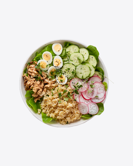 Bowl w/ Walnuts & Bulgur PNG