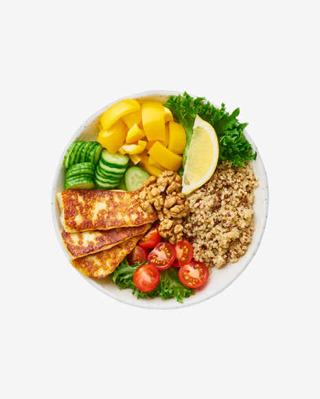 Quinoa w/ Vegetables Bowl PNG