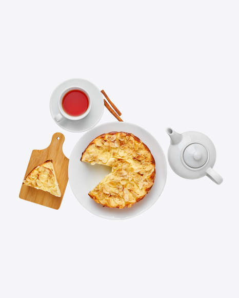Apple Pie w/ Tea Set PNG