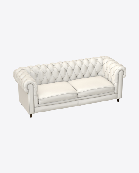 White Leather Sofa PNG