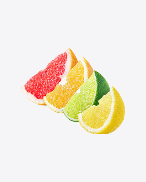 Citrus Slices Set PNG
