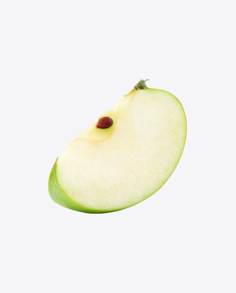 Green Apple Slice PNG