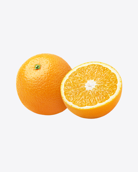 Orange with Half PNG