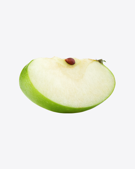 Green Apple Slice PNG