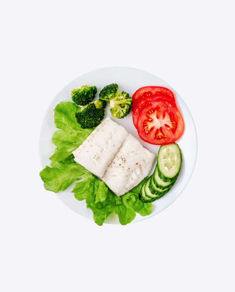 Steamed Fish w/ Vegetables PNG