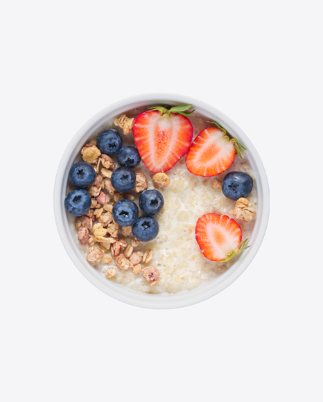 Porridge w/ Granola & Berries PNG