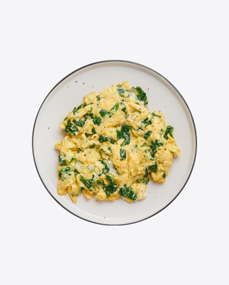 Scramble w/ Spinach PNG