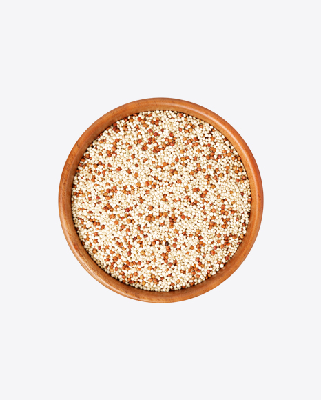 Quinoa in Wooden Bowl PNG