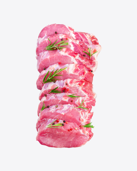 Raw Meat Slices w/ Spices