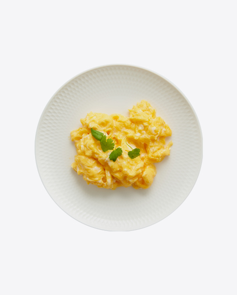 scrambled eggs on plate watercolor 22418344 PNG