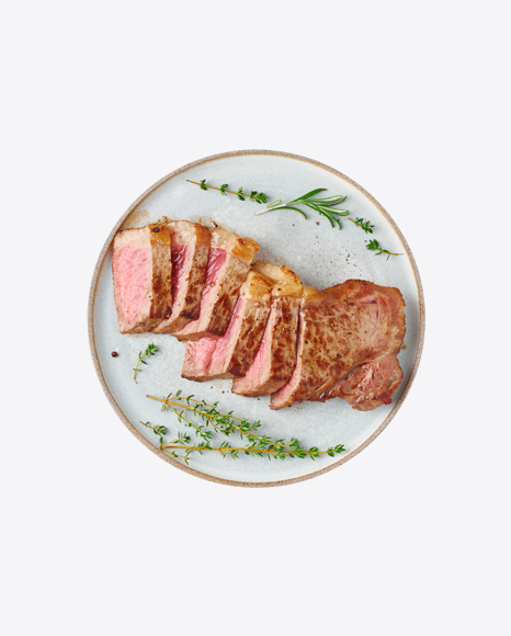 Roasted & Sliced Meat Piece PNG