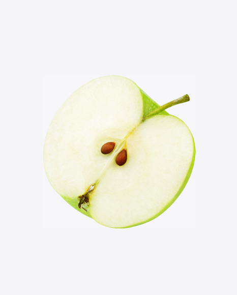 Half of Green Apple PNG