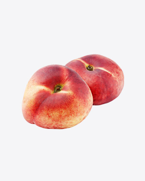 Two Flat Peaches PNG