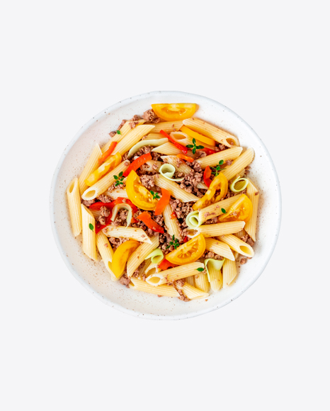 Penne Pasta w/ Meat & Vegetables