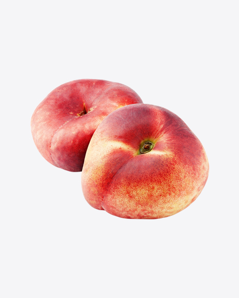 Two Flat Peaches PNG