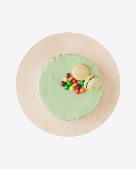 Green Cake w/ Candies