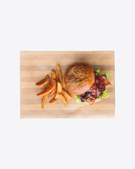 Burger w/ Country Potatoes