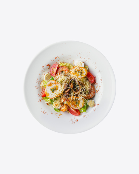 Salad w/ Shrimps & Croutons