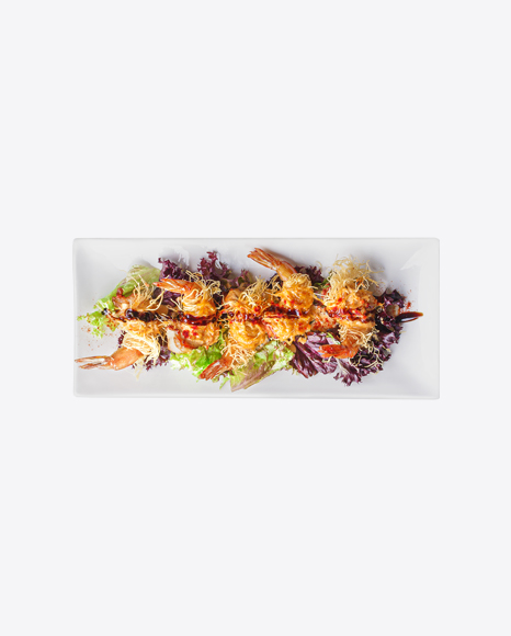 Fried Shrimps w/ Salad