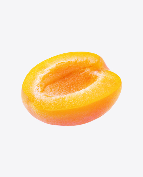 Half of Apricot PNG