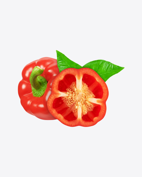 Red Bell Pepper Set PNG