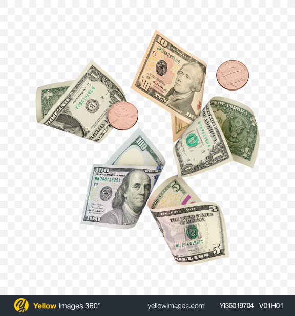 Download Dollars Set Transparent PNG on YELLOW Images