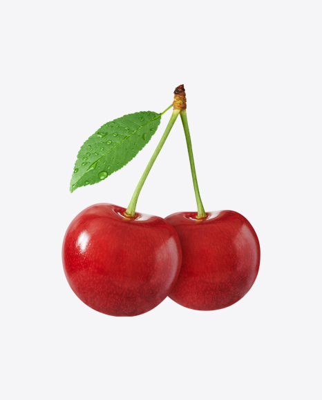 Cherries with Stem PNG