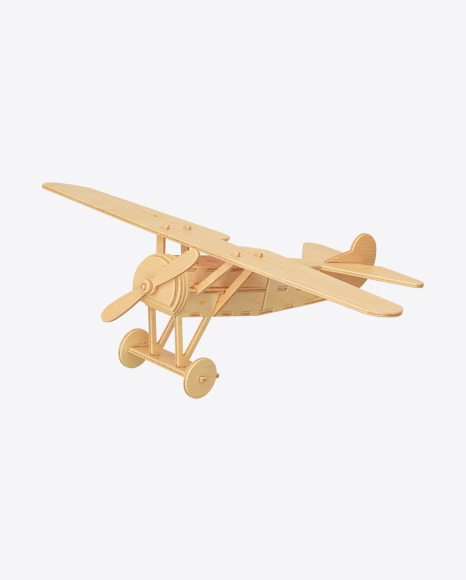 Wooden Plane Toy PNG