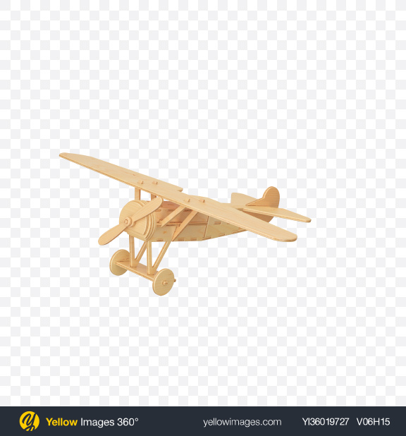 Download Wooden Plane Toy Transparent PNG on YELLOW Images
