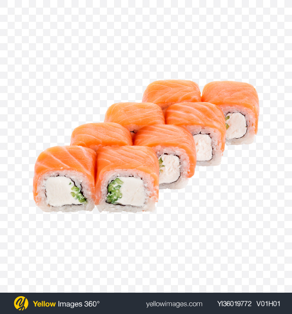 Download Philadelphia Roll Transparent PNG on YELLOW Images