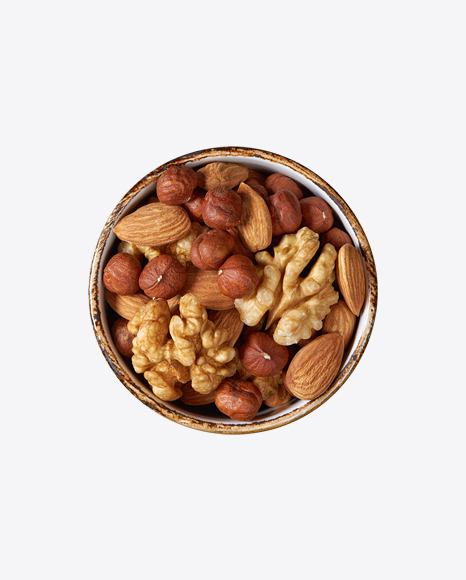 Mixed Nuts in a Bowl PNG