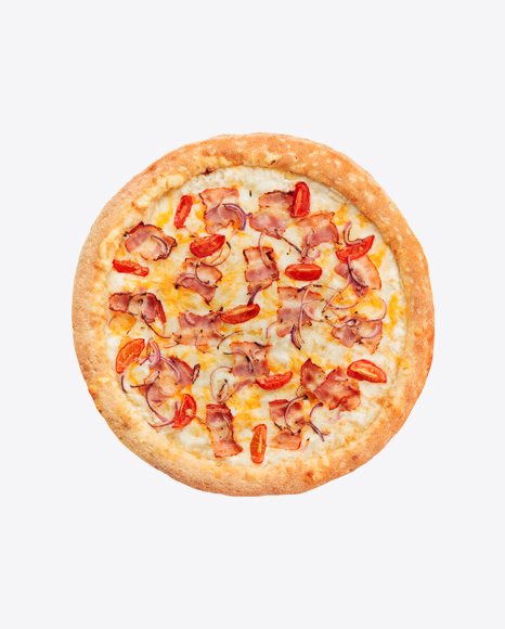 Pizza w/ Bacon & Tomatoes