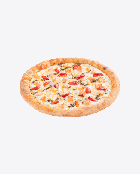 Pizza w/ Salmon & Pesto Sauce