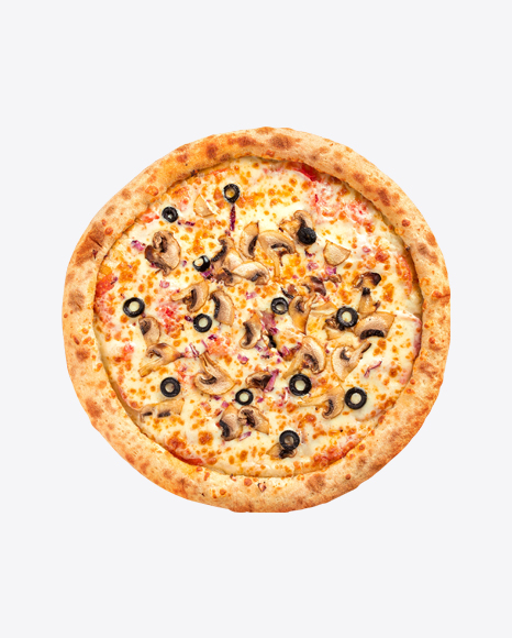 Pizza w/ Salami & Mushrooms