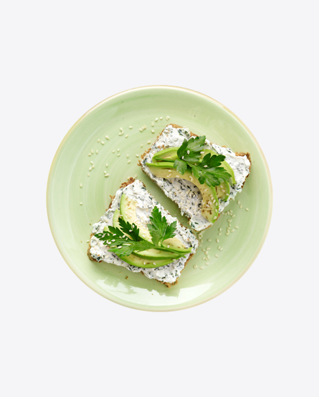 Avocado Toasts w/ Cream Cheese