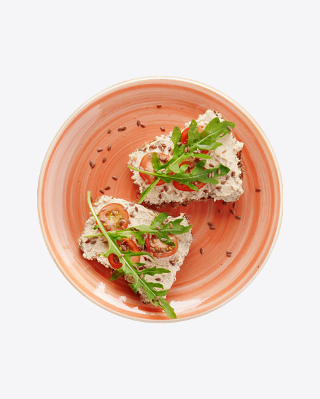 Toasts w/ Pate, Tomatoes & Arugula