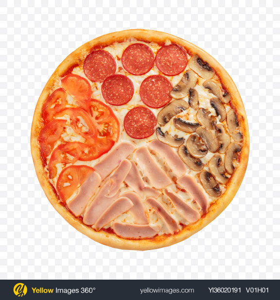 Download Pizza Quattro Stagioni Transparent PNG on YELLOW Images