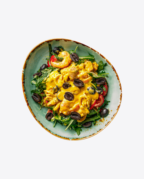 Salad with Seafood and Greens
