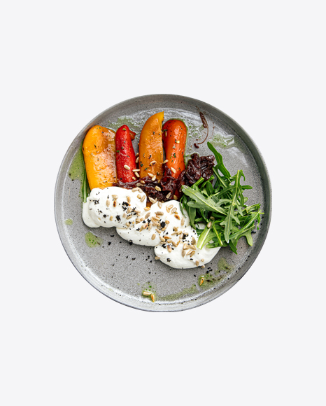 Baked Bell Pepper with Cheese Mousse