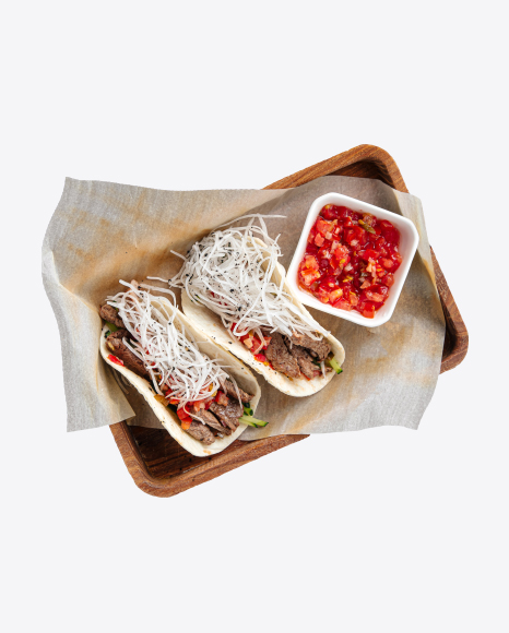Taco with Salsa Sauce