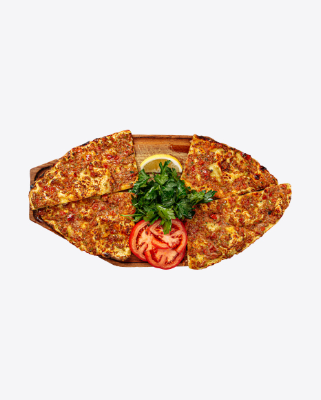Lahmacun Pizza w/ Mince & Tomatoes