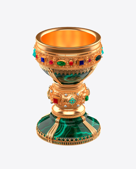 Holy Grail with Precious Stones