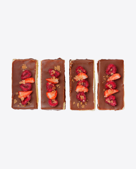 Chocolate Cakes w/ Berries