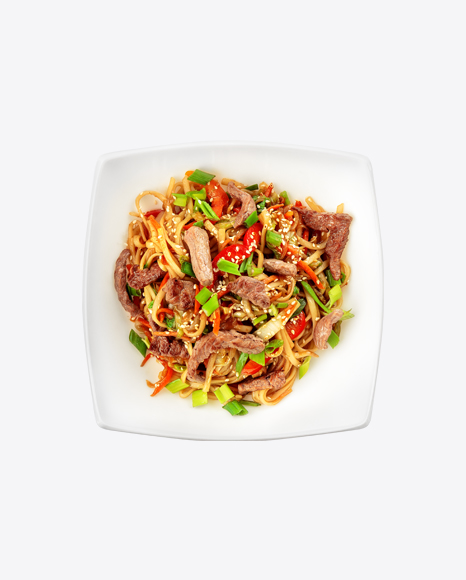 Udon Noodles w/ Meat & Vegetables